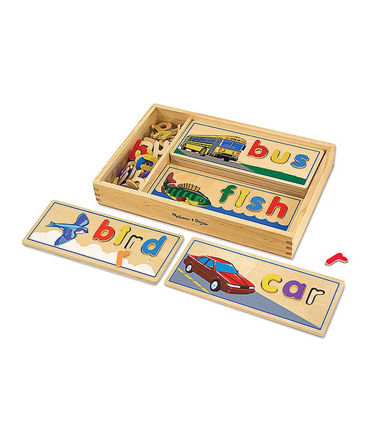 Melissa & Doug See & Spell Wooden Puzzle 3