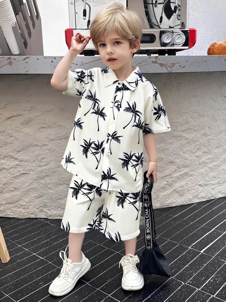 Boys Printed Cotton Shirt 5